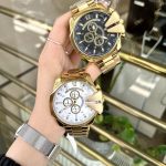 ساعت دیزل شاخدار مردانه طلایی کرنوگراف (سه‌موتوره فعال) |  درجه A+++